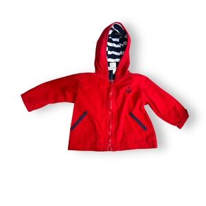 ✨RED ZIP UP RAINCOAT✨